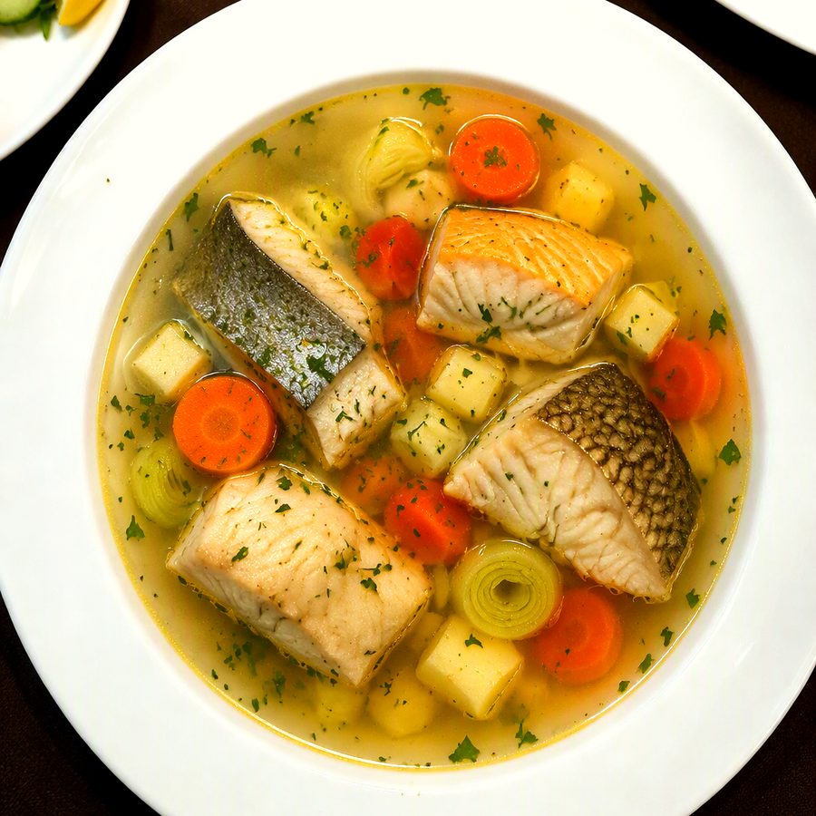 Klare Fischsuppe